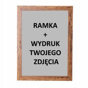 Ramka do zdjęć 15×21 imitacja drewna + WYDRUK ZDJĘCIA DRUK
